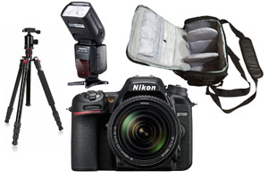 Nikon D7500 + 18-140mm + Bag + Flash + Tripod - 2 Year Warranty - Next Day Delivery