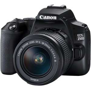 Canon EOS 250D DSLR Camera with EF-S 18-55 mm f/3.5-5.6 III Lens - 2 Year Warranty - Next Day Delivery