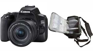 Canon EOS 250D DSLR Camera with EF-S 18-55 mm f/4-5.6 Lens with Bag