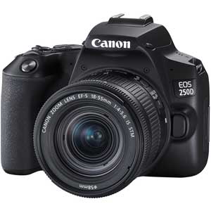 Canon EOS 250D DSLR Camera with EF-S 18-55 mm f/4-5.6 Lens