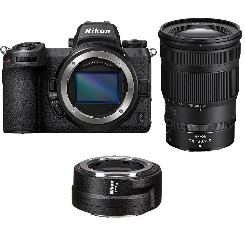 Nikon Z7 II Mirrorless Digital Camera with Z 24-120mm f/4 S Lens + FTZ mount adapter - 2 Year Warranty - Next Day Delivery