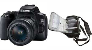 Canon EOS 250D DSLR Camera with EF-S 18-55 mm f/3.5-5.6 III Lens with Bag