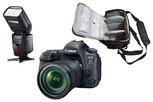 Canon 6D MKII + 24-105mm STM + Bag + Pro Flash - 2 Year Warranty - Next Day Delivery