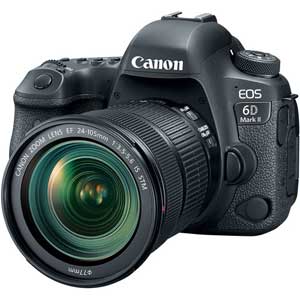 Canon EOS 6D Mark II DSLR with EF 24-105mm f/3.5-5.6 IS STM Lens - 2 Year Warranty - Next Day Delivery