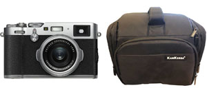 Fujifilm X100F Compact Digital (Silver) + Pro Camera Bag - 2 Year Warranty - Next Day Delivery