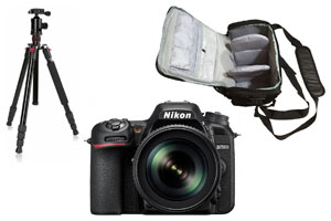 Nikon D7500 DSLR Camera with AF-S DX 18-105mm f/3.5-5.6G ED VR Lens with Bag and Tripod
