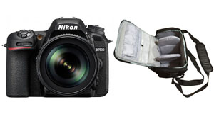 Nikon D7500 DSLR Camera with AF-S DX 18-105mm f/3.5-5.6G ED VR Lens with Bag