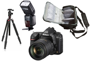 Nikon D780 24-120 + Camera Bag + Flash + Tripod Kit