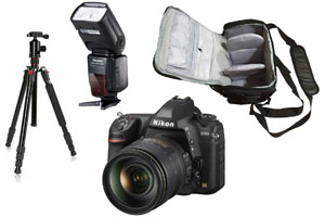 Nikon D780 DSLR Camera with AF-S 24-120mm f/4G ED VR Lens with Bag, Flash and Tripod